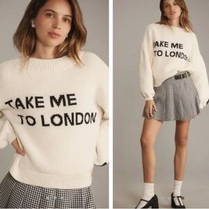 RARE Anthropologie Maeve Take Me To London Sweater